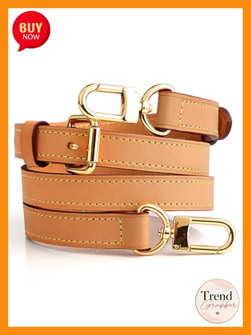 Vachetta Leather Bag Strap Replacement Adjustable Full Grain Crossbody